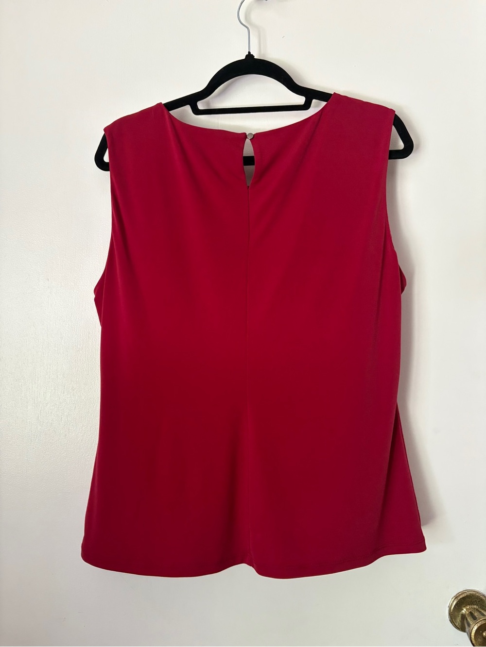 Calvin Klein Raspberry Pleated Sleeveless Shell Top - Picture 6 of 7